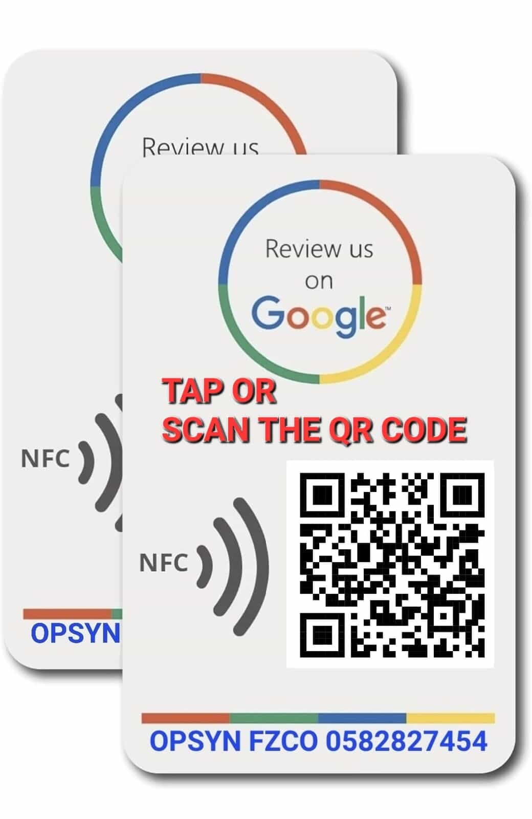 NFC, Google Review Card, RFID, Mifrare